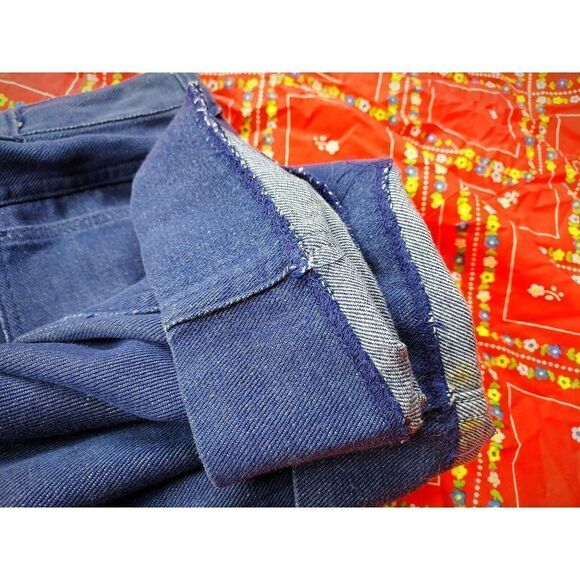 Vtg 1950s Rockabilly VLV Country Western Workwear Dark Denim Blue Jeans Sz 28-29 - Picture 7 of 7